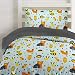 Twin Woodland Creatures Microfiber Duvet Bedding Set with Owls, Foxes and Bears Oh My! by Where The Polka Dots Roam (68" L X 86" W)