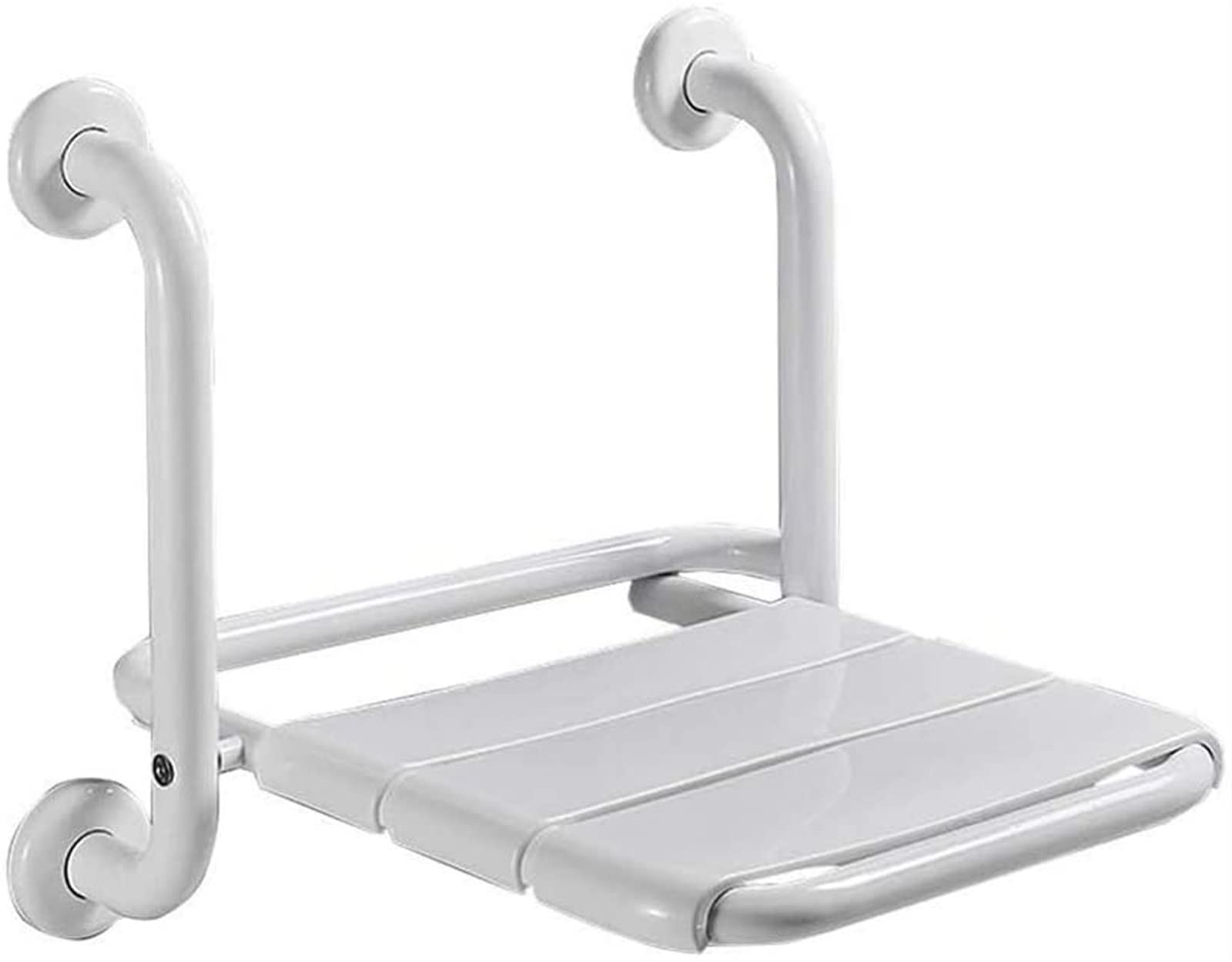 Tabouret de salle de bain pliant mural sécurisé blanc siège douche anti-dérapant