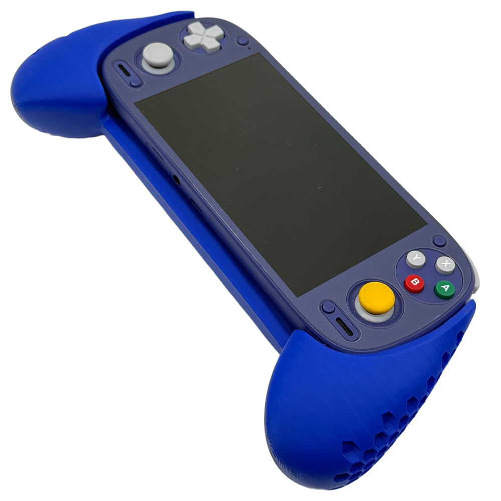 Nadaje się do etui ochronnego Retroid Pocket 5, DIY uchwyt z nadrukiem 3D do Retroid Pocket 5, uchwyt do konsoli do gier, ergonomiczna konstrukcja (niebieski)