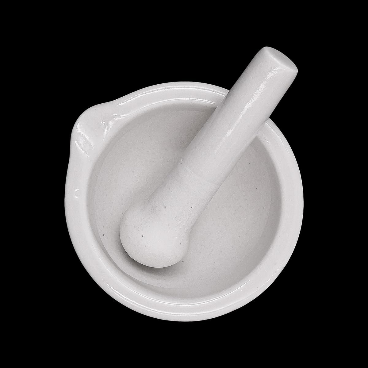 Set di mini pestello e mortaio bianco, piccolo e compatto mortaio e pestello in porcellana, utensile da cucina per macinare spezie
