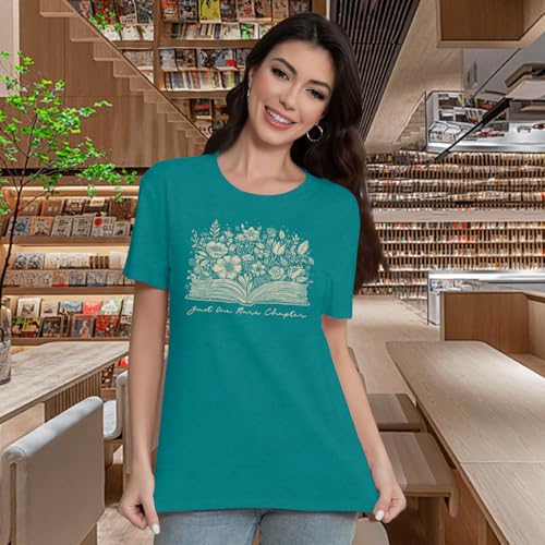 Image of Book Shirts for Women Book Lover T-Shirt Reading Tee Teacher Tops