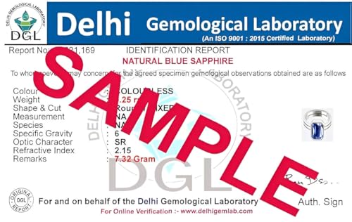 Image of PTM Natural Blue Sapphire /Neelam 3.25 Ratti to 10.25 Ratti or 3 Carat to 9.5 Carat Astrological Certified Gemstone /Square Shape Sterling Silver /bis Hallmark Adjustable Ring for Men & Women