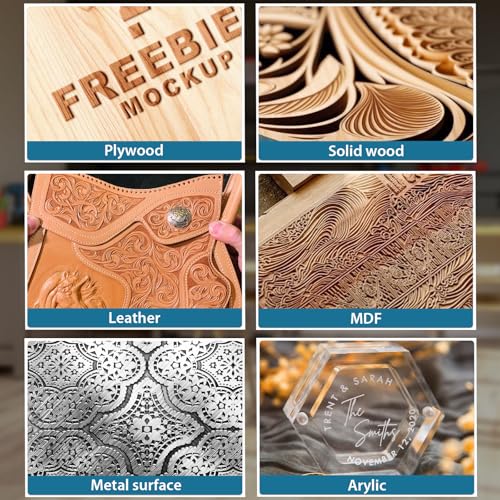 Axiscreat CNC Router Machine 3030, 710W Power Trimmer Router, Linear Guide with Leadscrew Drive, 3-Axis Cnc Engraving Milling Machine for Wood Acrylic Aluminum, Working Area 11.8" x 11.8" x 3.74" - Image 7