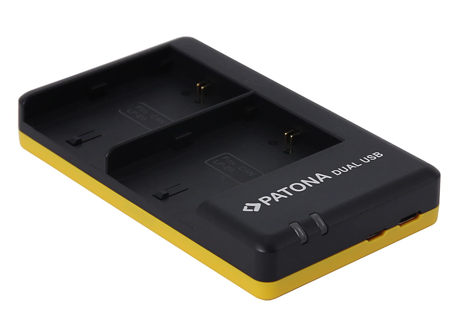 PATONA Slim Ladegerät Für Canon LP-E6NH / LP-E6N / LP-E6 Akkus – Kompatibel Mit EOS R7, R6II, R5, 5D, 90D Uvm.