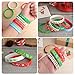 FEPITO 35 Pieces Christmas Wristband Silicone Wristbands Rubber Band for Christmas Party Decoration 7 Merry Xmas Patterns