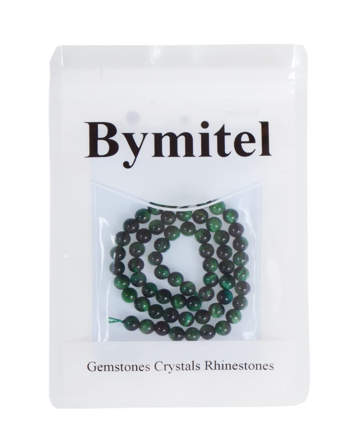 45 perline di giada peridoto da 8 mm, perline sfuse rotonde semi