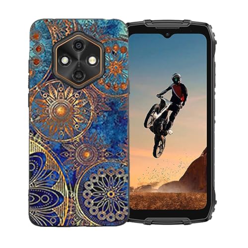 LCEHTOGYE �K�p Ulefone Rugking 4 Pro�p�P�[�X�A�K�p Ulefone Rugking 4 Pro (6,56")�ƌ݊����̂��钴���^�u���b�N�\�t�gTPU�V���R���Q���P�[�X�ی�J�o�[ - LLM11