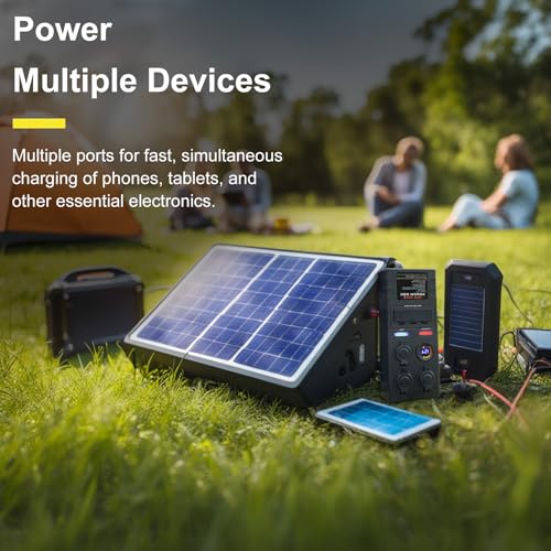 Mini Power Distribution Box 12V DC Battery Socket Max. 50A Current with 2 x Anderson, 6 x USB & 3 x Cig Sockets, Mini Battery Box for Outdoors RV Camping Fishing Emergency4