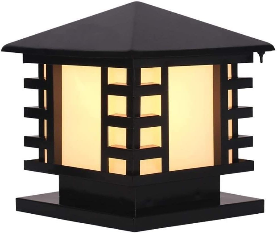 Lampe à colonne japonaise IP65 étanche et lampadaires extérieurs de jardin