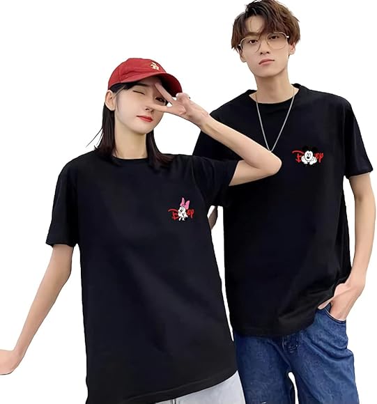 Amazon | [reilly] Q1-33 カップルT-shirt 親子服 ディズニー