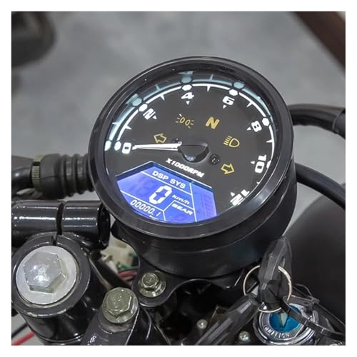 Compteur de vitesse universel 12V avec odomètre pour moto scooter