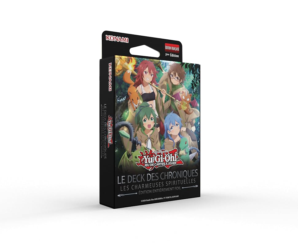 Yu-Gi-Oh! Le Deck des Chroniques : Les Charmeuses Spirituelles - Jeu de Cartes à Jouer - À partir de 6 Ans - 1ère édition française entièrement Foil