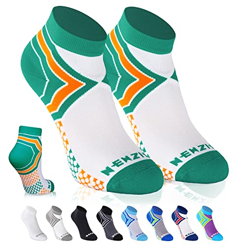 Image of NEWZILL Ankle Compression Socks for Men & Women, Cushioned Low Cut Compression Running Socks with Ankle Support