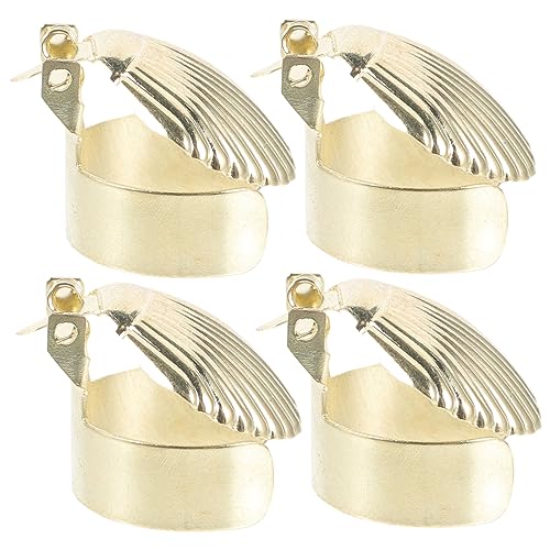 MUCKLILY 4pcs Automatic Candle Wick Extinguisher Elegant Candle Snuffer Caps for Extinguishing Present and Home Decor
