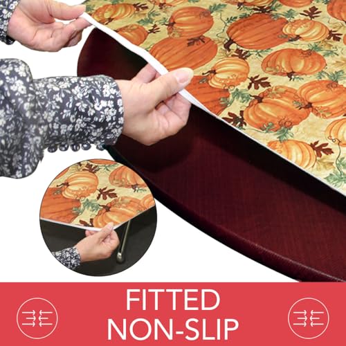 image for Covers For The Home Deluxe Elastic Edged Flannel Backed Vinyl Fitted T