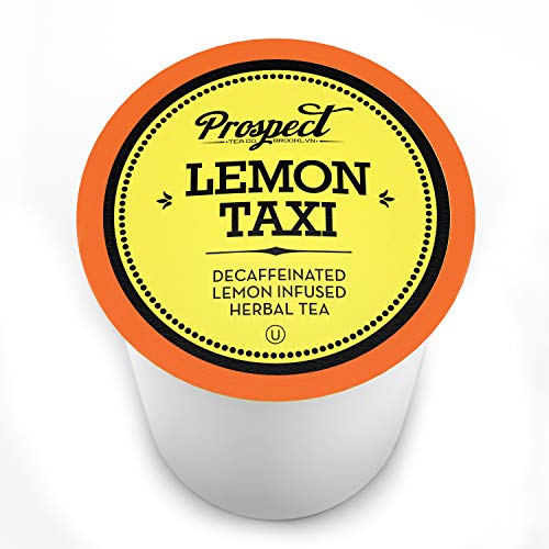 Prospect Tea Decaffeinated Lemon Taxi Herbal Tea Pods Compatible With K Cup Brewers Including 2.0, 40 Count #TOP1