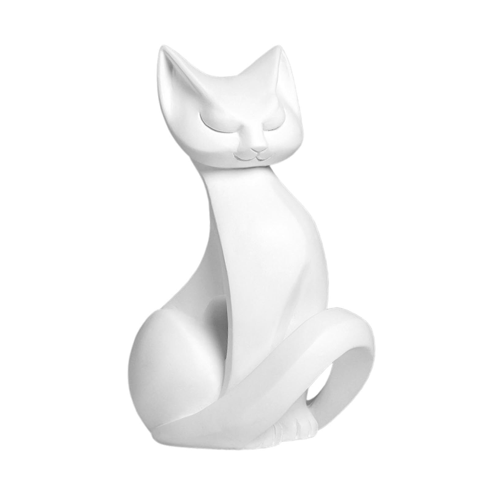 Centre de table pour salle à manger, décoration en forme de chat en résine, figurine artisanale, cadeau de pendaison de crémaillère, animal de collection amusant pour table, bureau, maison