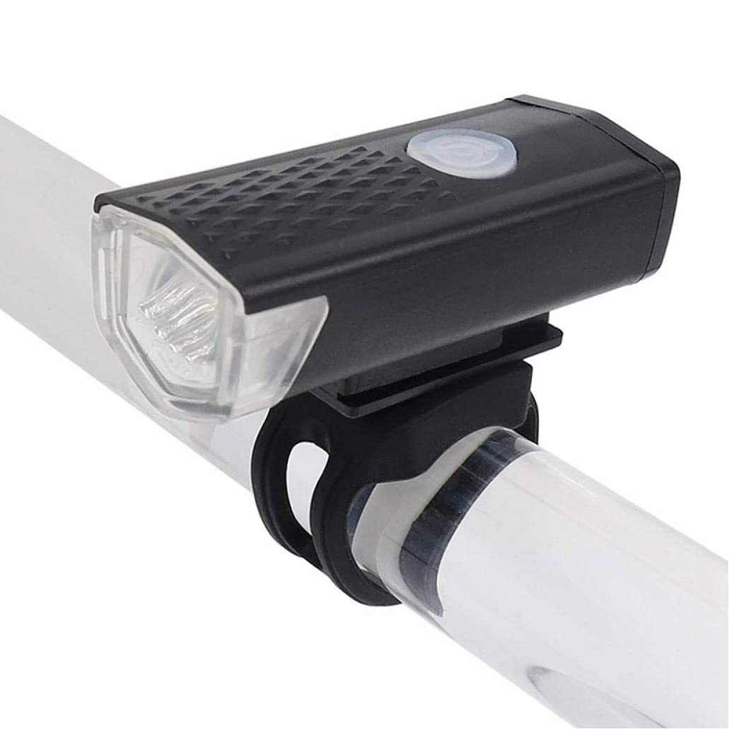 Luce Anteriore in Bicicletta, Faro Bici da Bici 300 lumens Faro Bici Ricaricabile USB con 3 modalità Bianca da Fuoco in Bicicletta Bianca