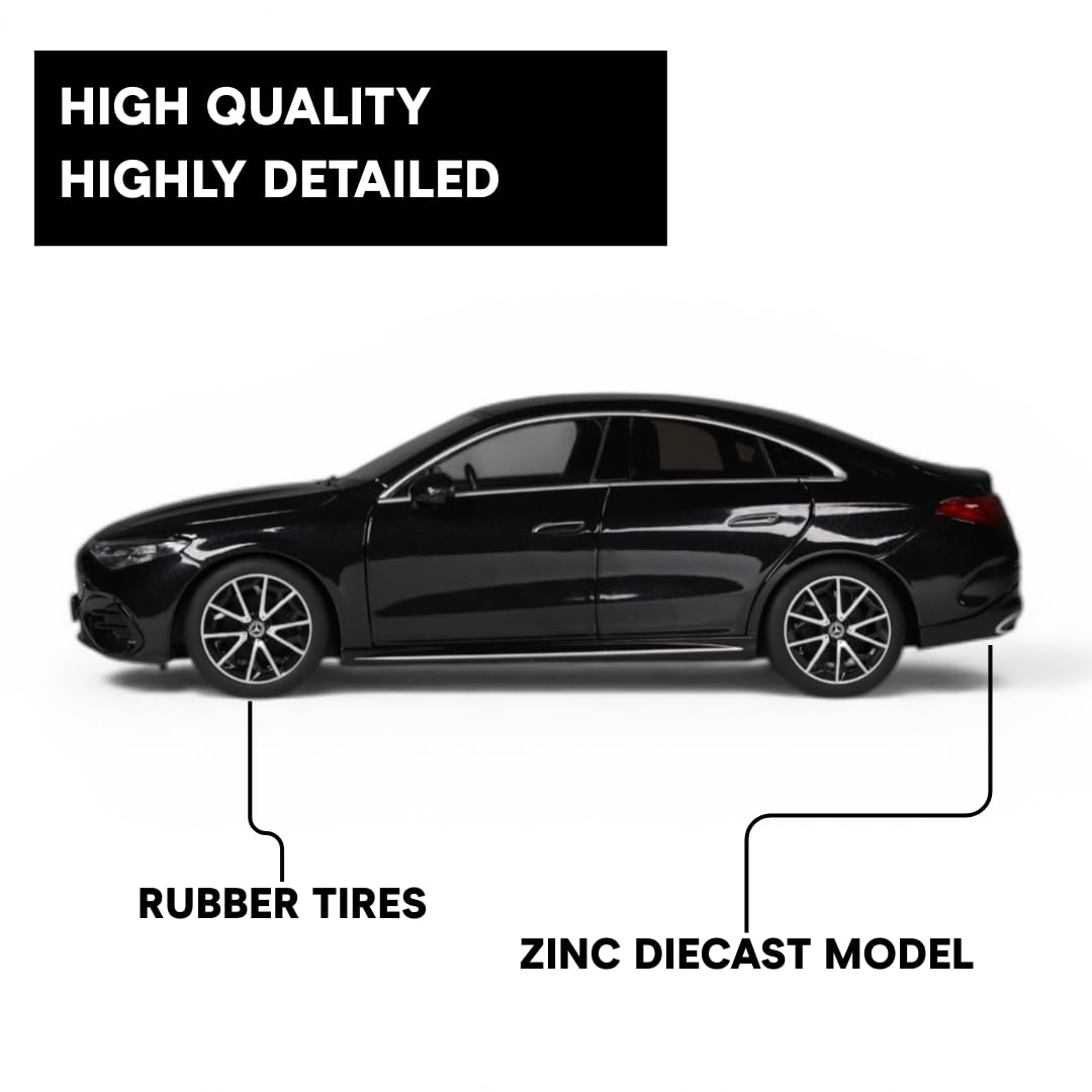 Mercedes-Benz CLA Coupé BEV model 1:18 – model samochodu z odlewu ciśnieniowego, model kolekcjonerski, pomysł na prezent od 14 lat