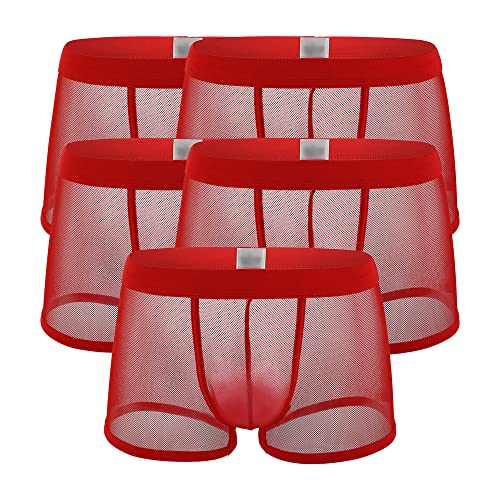 Lingerie fine homme boxer transparent raffiné et élastique confortable