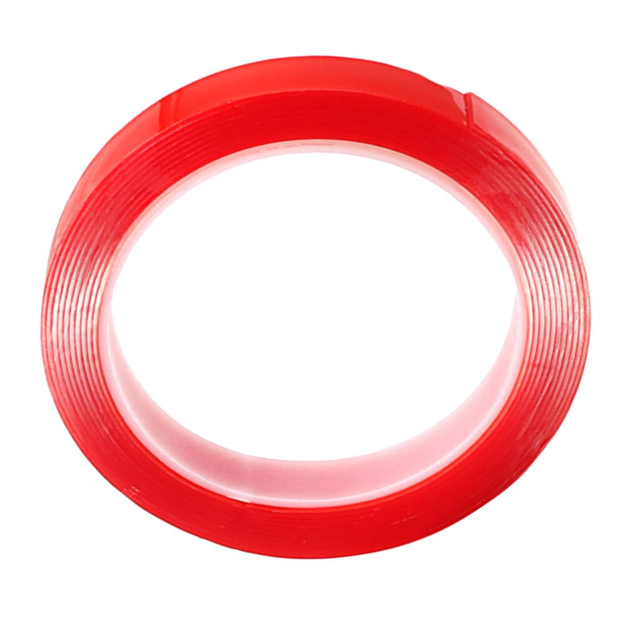 jojofuny 5 Rollen dicker doppelseitiger Aufkleber Dasselbe im Freien doppelseitiges klebeband für stoff schwer drinnen breite Bänder keine spuren aufkleber Acrylsäure rot