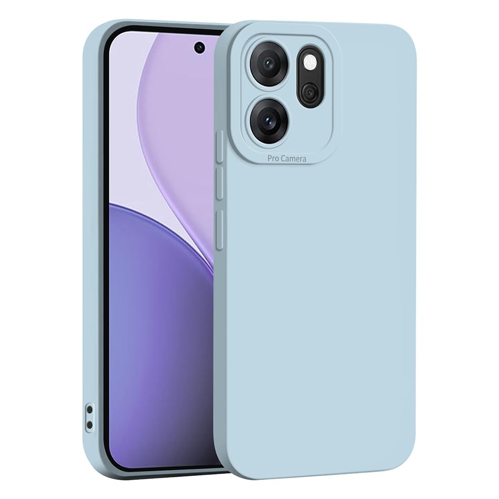 SEAHAI Cover Sottile Per OPPO Reno 14 FS (14F 5G/4G) - Custodia In Silicone Morbido Con Protezione Fotocamera, Colore Azzurro - 6