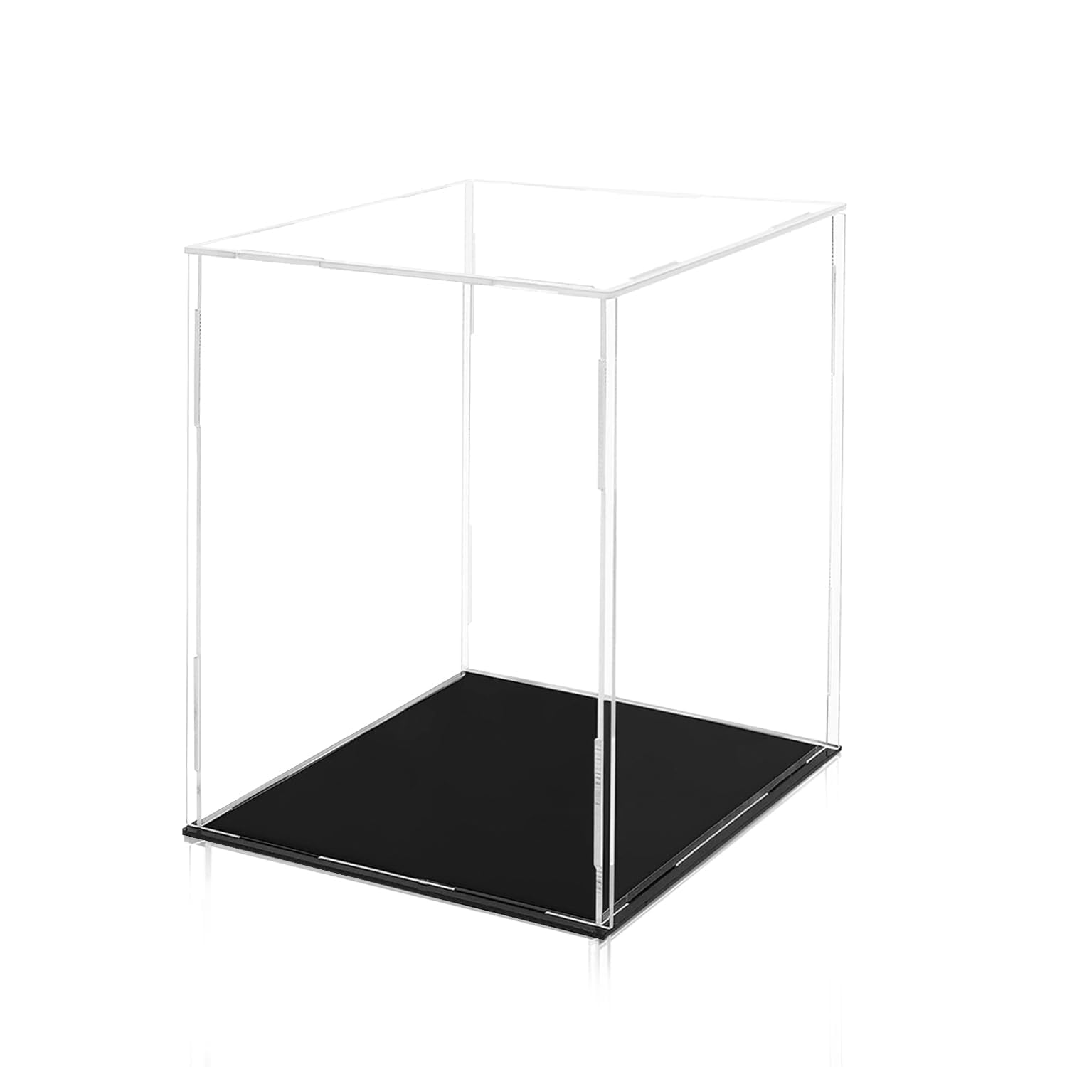 Acrylic Display Case 20 x 20 x 25 cm Clear Collectibles Display Box Display Stand Storage Protective Box for Minifigure, Toys, Crafts, Memorabilia, Jewelry
