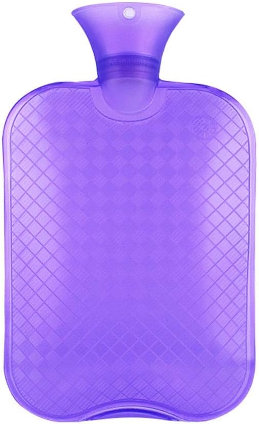 Hot Water Bag,Hot Water Bottles Hot Water Bag Large Size Thick PVC Water Injection Hot Water Bottle Great for Pain Relief Hot and Cold Water-Filled Hot Water Bottle Hot Water Bag(Purple,Medium)