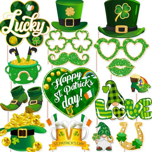 St Patricks Day Decorations Photo Booth Props, St...
