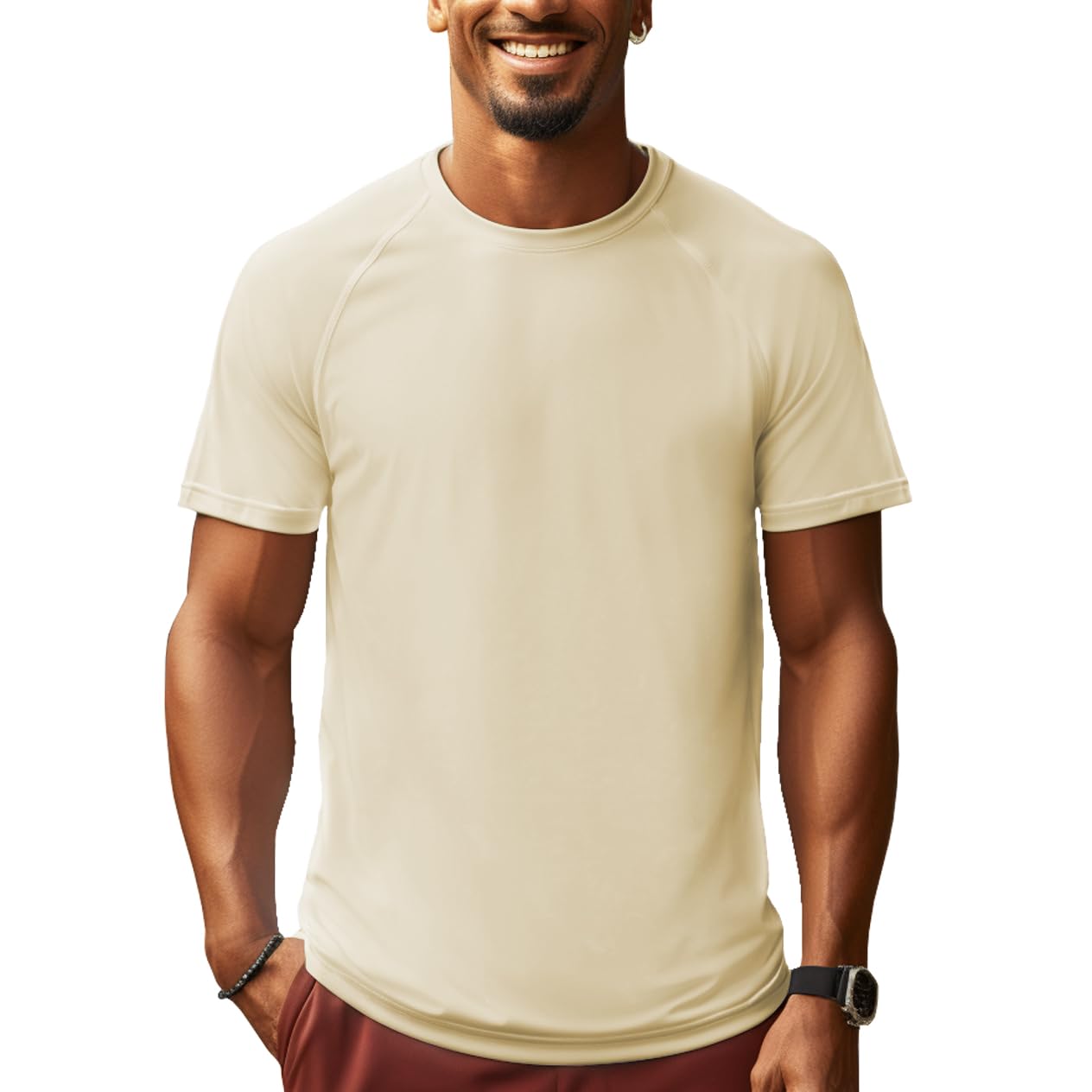 BRISIRA Coolmax Camisetas Deporte Manga Corta Hombre Tshirt Running Basica Secado rápido Transpirable Anti Olor Tecnica Padel Gym