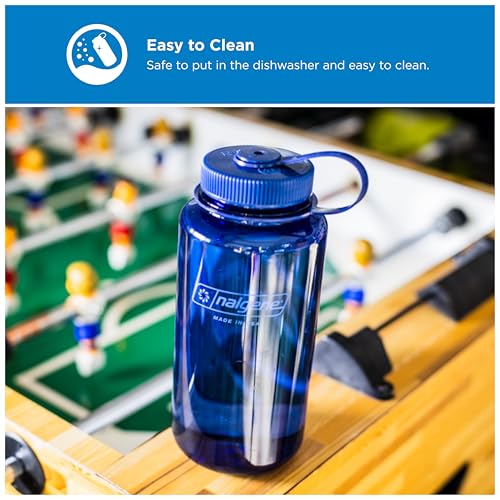 Image of Nalgene 32 oz Wide Mouth Water Bottle | BPA-Free, Durable & Leak Proof, Lightweight Bottle for Hiking & Gym, Work & Travel