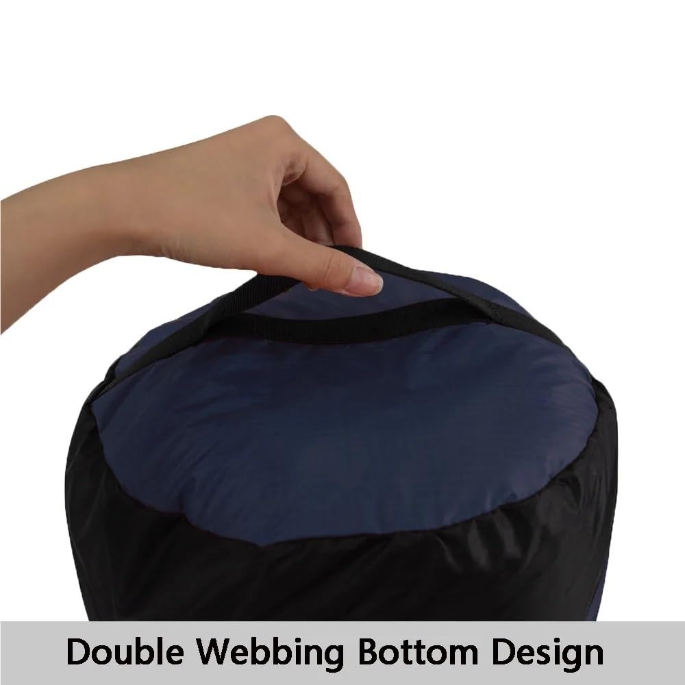 Upgrade 40D 10-35L Ultralight Impermeabile Nylon Compression Stuff Sack Adatto for Sacco a Pelo 40% Spazio Adatto for Campeggio Escursionismo Zaino in Spalla