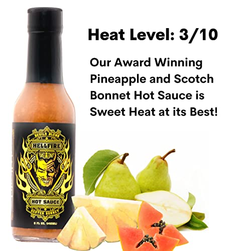 Hellfire Hot Sauce Devil's Blend Gift Pack - Gourmet Hot Sauce Variety Pack With 4 Spicy Flavors (Four 5 Oz. Bottles) #TOP5