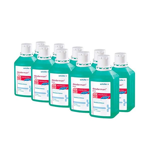 10x 500 ml Schülke Desderman Händedesinfektionsmittel Desinfektionsmittel, farbstoff-/parfümfrei