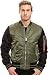 Alpha Industries Men's MA-1 Varsity Flight Bomber Jacket, Sage/Black, Medium