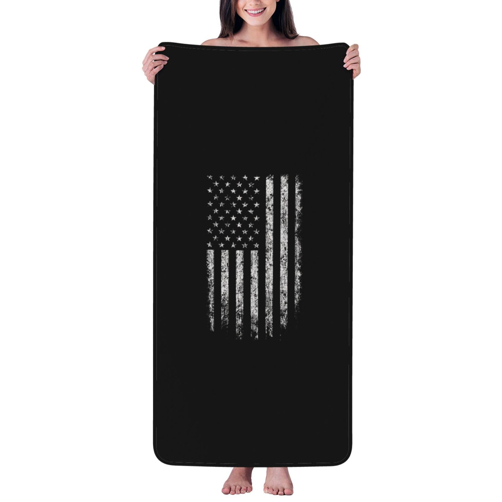 ZTPOWQA American Camouflage Print Coral Velvet Bath Towel For Home Gym Lounging Bathroom Spa Hotel Beach Travel