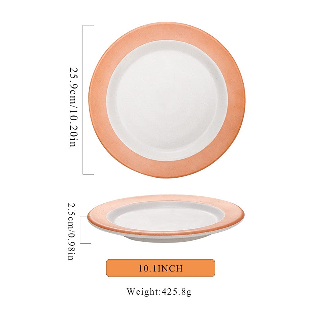 Piatto da Dessert Piatti della cena melaminica 10 pollici rotondi Piatti del dessert rotondi Piatti da picnic for la casa vacanza PARTY RESISTENTE RESISTENTE Piatto da Portata ( Size : 10.20INCH )