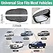 Kewucn 2 PCS Mirror Rain Visor Eyebrows, Waterproof Rain Visor Guards for Car Side Mirrors, Universal Exterior Accessories Fits Most Cars (Carbon Fiber B)