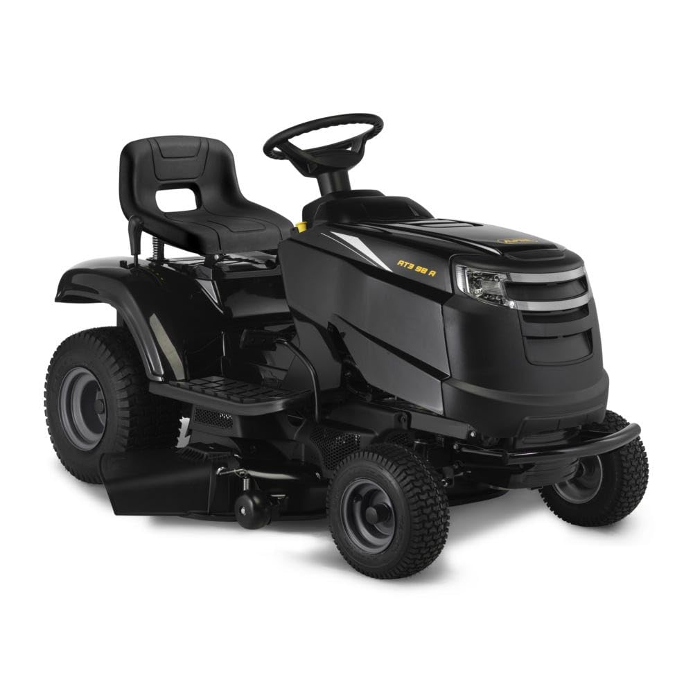 Alpina AT3 98 A – Tractor cortacésped de Gasolina con Motor Alpina de 352 CC, Descarga Lateral y Ancho de Corte de 98 cm