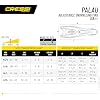 Cressi Snorkeling Adjustable Fins for All Family - Long Blade Versatile Open Heel Flippers - Palau: Made in Italy