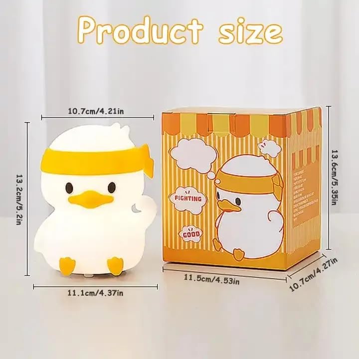 Image of KRESHU Portable Baby Silicone Night Light Lamp | Rechargeable Kids Lamp BPA-Free Colour Changing Night Desk Lamp | Touch Control Silicone Lamps Birthday Gifts (Pack of 1)