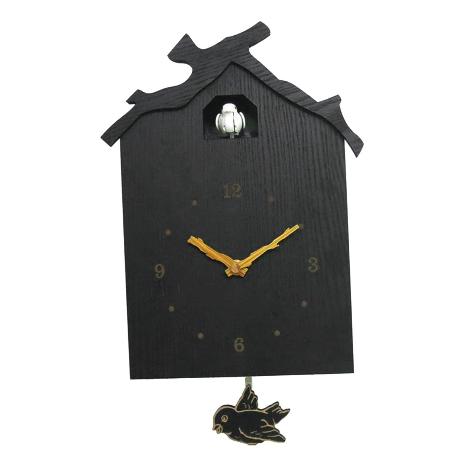 Orologio in Legno a Forma di Uccello con Cuculo, Decorazione per Pareti della Camera da Letto per Bambini, Ragazzi E Ragazze, con Pendolo