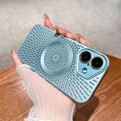 Étui magnétique pour iPhone 15 Pro Max mince antichoc couleur or désert chargeur sans fil