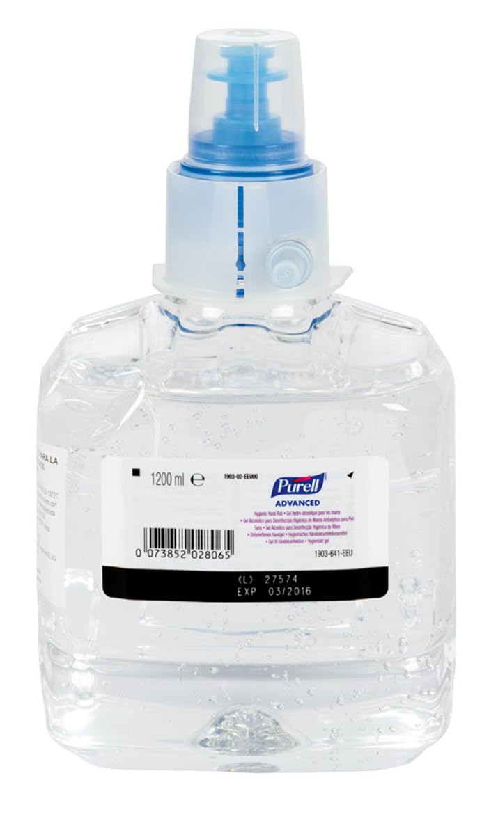PURELL Advanced Hygienisches Händedesinfektionsmittel (LTX-12/1200ml) 1.200ml Nachfüllpack für den Seifenspender PURELL LTX-12