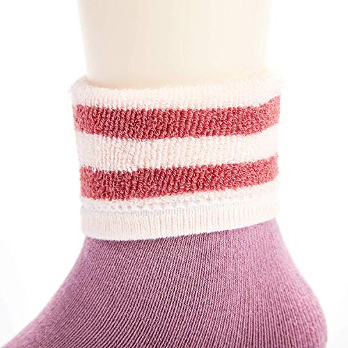 Big Girls Warm Cotton Socks Kids Winter Thick Crew Socks Thermal Cozy Socks for Girls 6 Pack 10-12 Years4