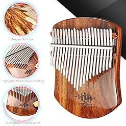 MOOZICA 21 Touches Solide Koa Kalimba Thumb Piano, Planche Plate en Bois Massif Kalimba Marimba Professionnel avec… - Les Beatles, Paul McCartney, John Lennon, RIngo Starr, George Harrison MOOZICA 21 Touches Solide Koa Kalimba Thumb Piano, Planche Plate en Bois Massif Kalimba Marimba Professionnel avec… – Image 3
