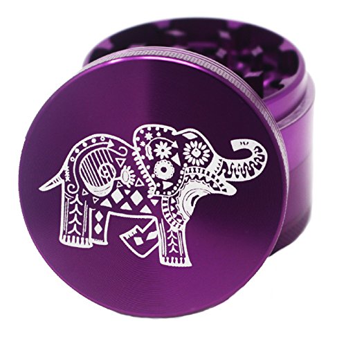 Laser Engraved Spice & Herb Grinder – 2.2” Inch 4 Piece Premium Aluminum
