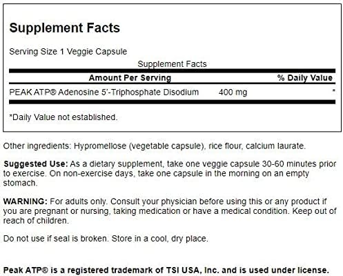 Miniatura 2 de Swanson Suplemento natural ATP de máxima fuerza que promueve la energía celular apoya el rendimiento físico y promueve un apoyo saludable del flujo