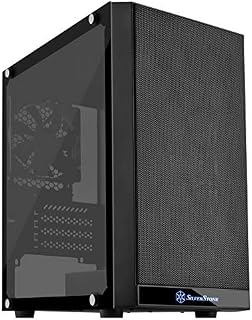 SilverStone Technology Micro-ATX Glass Computer Case PS15B-G