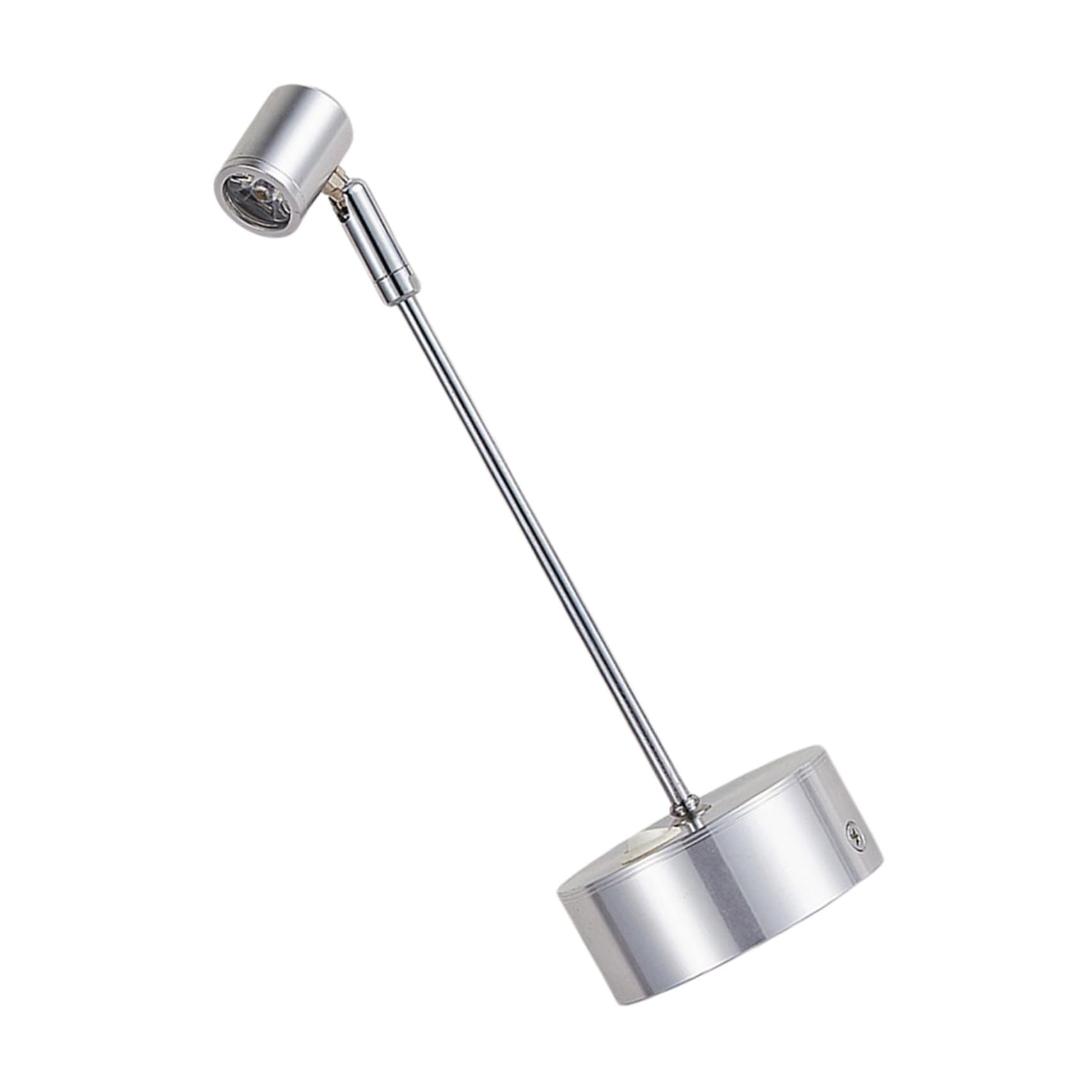Foco pequeño LED a batería de 1w y aluminio para iluminación interior